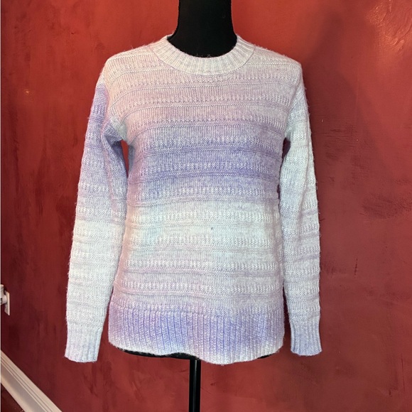 Loft Outlet Women’s NWT Purple Ombré Long Sleeve Sweater, Size XS Petite - Picture 2 of 11
